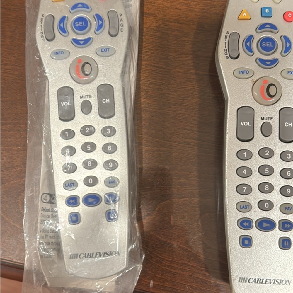 Cable vision, remote controls